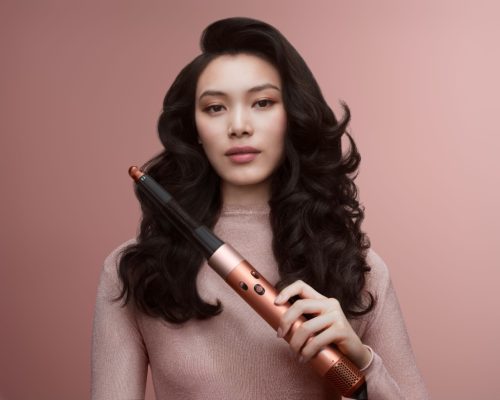 Dyson Airwrap i.d.™ Straight+Wavy multifunkciós hajformázó-szárító (Amber Silk/Pink Champagne) (123682-01)
