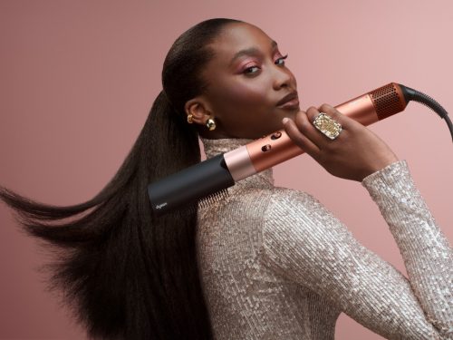 Dyson Airwrap i.d.™ Straight+Wavy multifunkciós hajformázó-szárító (Amber Silk/Pink Champagne) (123682-01)
