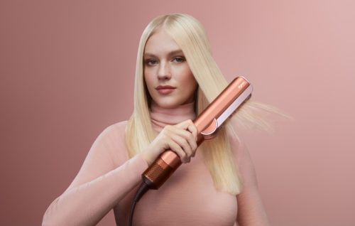 Dyson Airstrait™ (HT01) nedves-száraz hajvasaló (Amber silk/Pink champagne) (143343-01)