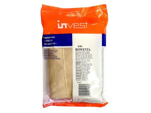 IZ-R4 INVEST ROWENTA BULLY STB. TAKARÍTÓGÉP KOMPATIBILIS PAPÍR PORZSÁK (5DB/CSOMAG)