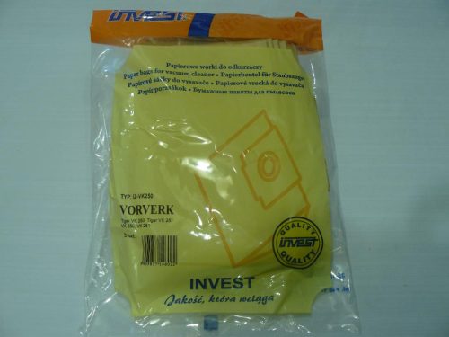 IZ-VK250.2F VORWERK TIGER VK 250 / VK 251 / VK 252 KOMPATIBILIS PAPÍR PORZSÁK (8DB+2FILTER/CSOMAG)
