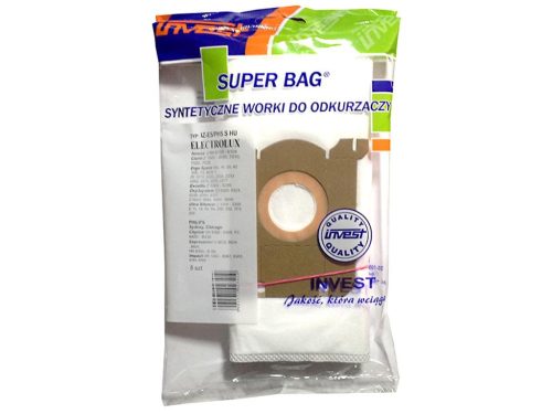 IZ-E5/PH5S INVEST  ELECTROLUX / AEG / PHILIPS S-BAG KOMPATIBILIS MIKROSZÁLAS PORZSÁK (5DB/CSOMAG)