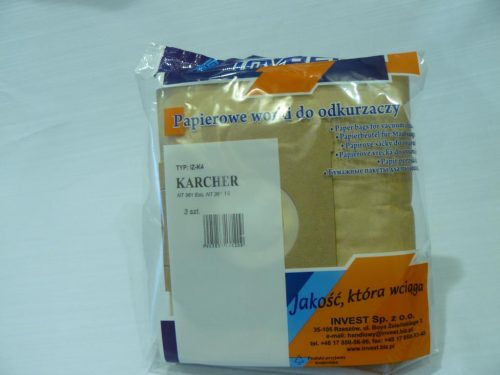 IZ-K4 INVEST KARCHER KOMPATIBILIS PAPÍR PORZSÁK (5DB/CSOMAG)