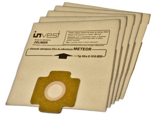 IZ-1010.0130 INVEST ZELMER METEOR KOMPATIBILIS PAPÍR PORZSÁK (5DB+2FILTER/CSOMAG)