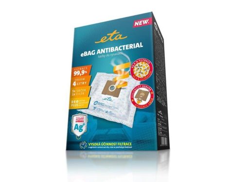 IZ-Y19GY20S.1F ETA EBAG ANTIBACTERIAL GYÁRI MIKROSZÁLAS PORZSÁK (5DB+1FILTER/CSOMAG) 960068020