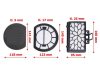 PORSZÍVÓ HEPA FILTER KÉSZLET ELECTROLUX ECC21-2IW / F168 / 9009232126 GYÁRI