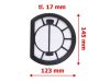 PORSZÍVÓ HEPA FILTER ELECTROLUX ECC21-2IW / H10 140200268013 GYÁRI
