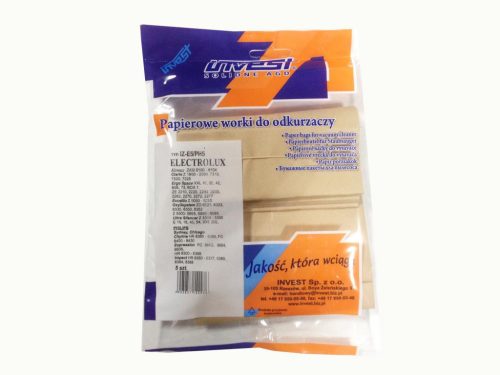 IZ-E5/PH5 INVEST ELECTROLUX / AEG / PHILIPS S-BAG  KOMPATIBILIS PAPÍR PORZSÁK (5DB/CSOMAG)