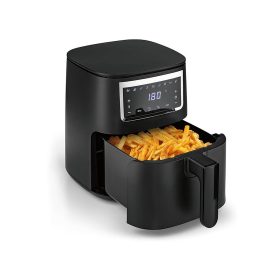    GOURMETMAXX 15198 AIR FRYER / FORRÓLEVEGŐS SÜTŐ 4 LIETERES 1300W FEKETE 
