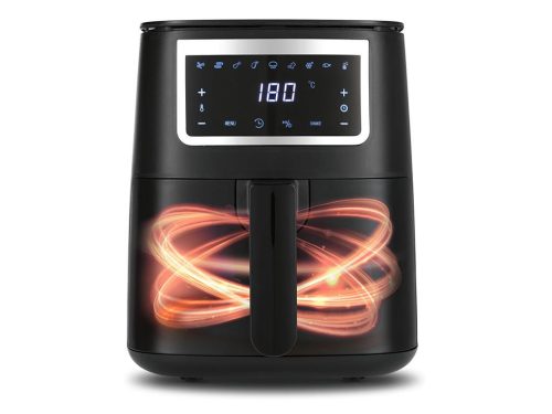  GOURMETMAXX 15198 AIR FRYER / FORRÓLEVEGŐS SÜTŐ 4 LIETERES 1300W FEKETE 