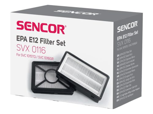 PORSZÍVÓ HEPA FILTER / SZŰRŐ KÉSZLET SENCOR  SVX0116 / SVC 1015TQ / SVC 1016GR PORSZÍVÓHOZ GYÁRI MOSHATÓ