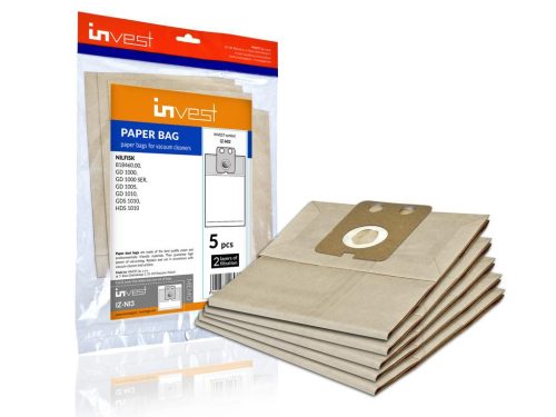 IZ-NI3 INVEST NILFISK VP300 ECO / VP600 / GD1010 KOMPATIBILIS PAPÍR PORZSÁK (5DB/CSOMAG)