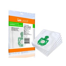   IZ-49.4120PF (49.4100) INVEST ZELMER KOMPATIBILIS MIKROSZÁLAS PORZSÁK (5DB+1FILTER/CSOMAG)